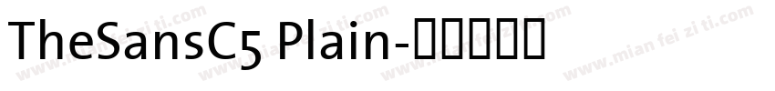 TheSansC5 Plain字体转换